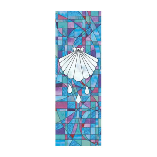 Stained glass shell church - shell,