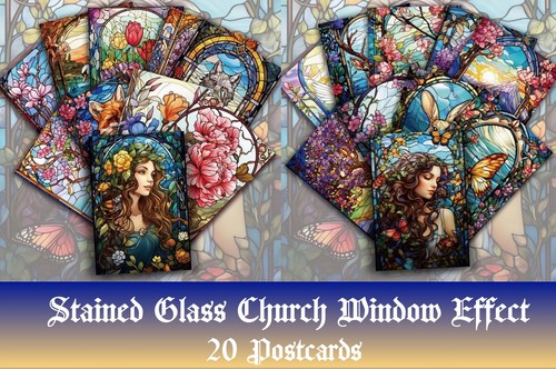 Stained glass church - glass, window