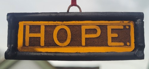 Stained glass hope - glass,