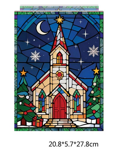 Church christmas light - christmas, up