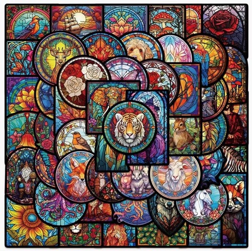Church style stained glass - church,