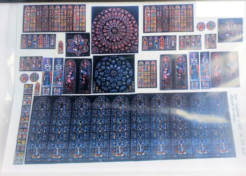 Stained glass film for church - glass,