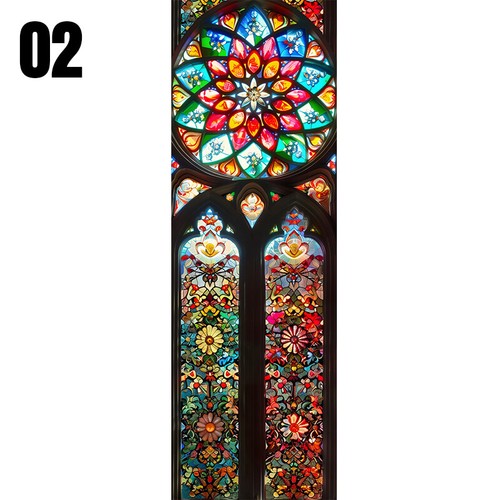 Church printed stained glass - stained,
