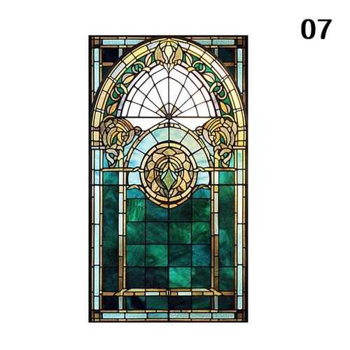 Retro art glass church film - art,