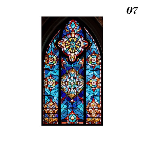 Retro art glass church - retro,
