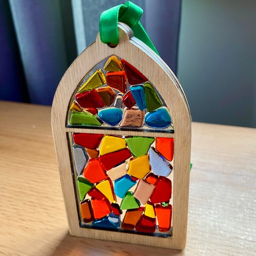 Stained glass effect church - stained,