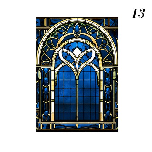 Retro art glass church - art,