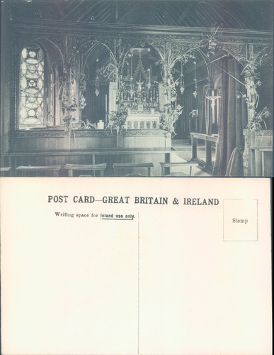 Church interior with - , stained