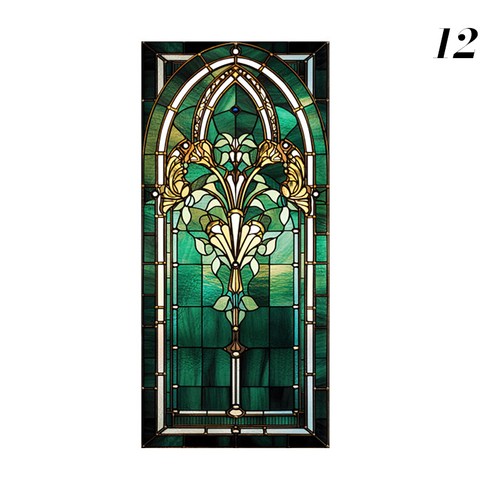Retro art glass - retro, church
