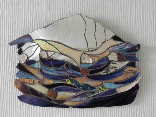 Stained glass mosaic wall - stained, glass-mosaic-wall