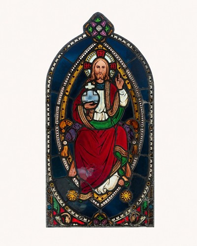 Antique gothic revival church - revival,