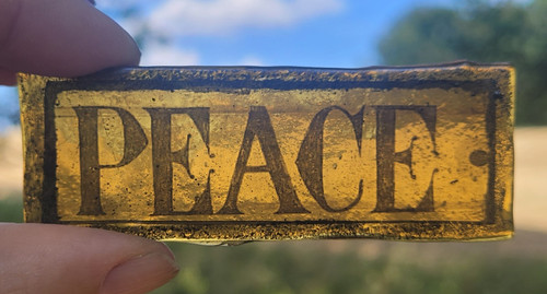 Stained glass peace - glass,
