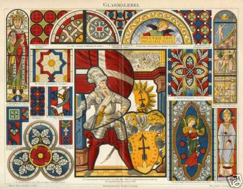 Stained glass church - stained,