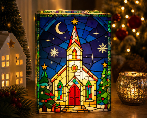 Church christmas light - church,