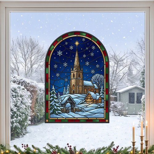 Christmas village church arch - village,