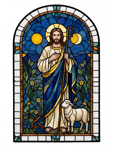 Christian religious stained - christian,