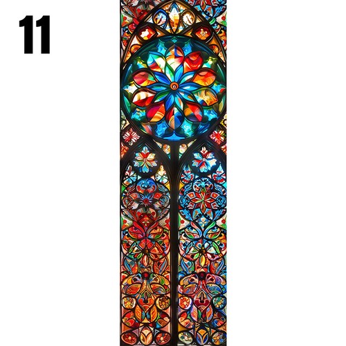 Church printed stained glass - church,