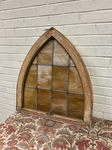 Antique vtg arched - vtg, leaded