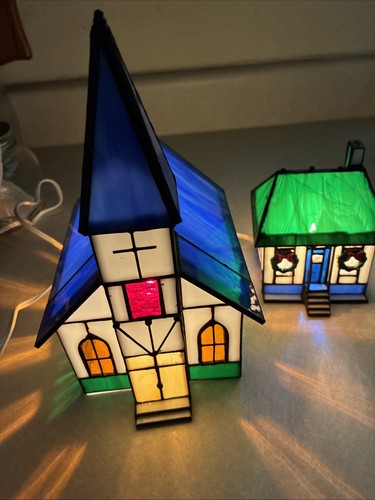 Vintage stained glass country - vintage,