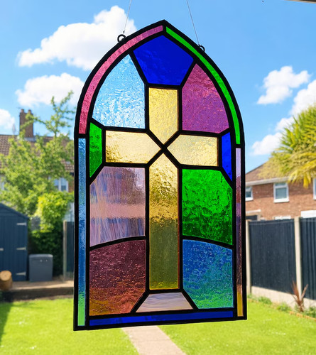 Real stained glass church