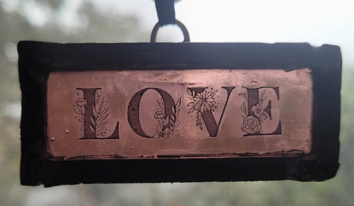 Stained glass love - glass,
