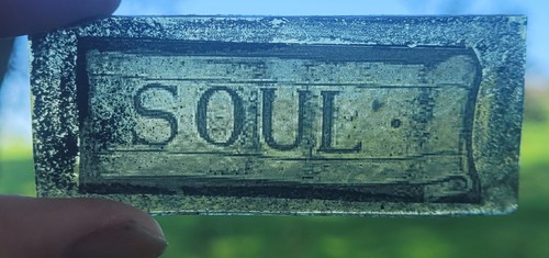 Stained glass soul - amber,
